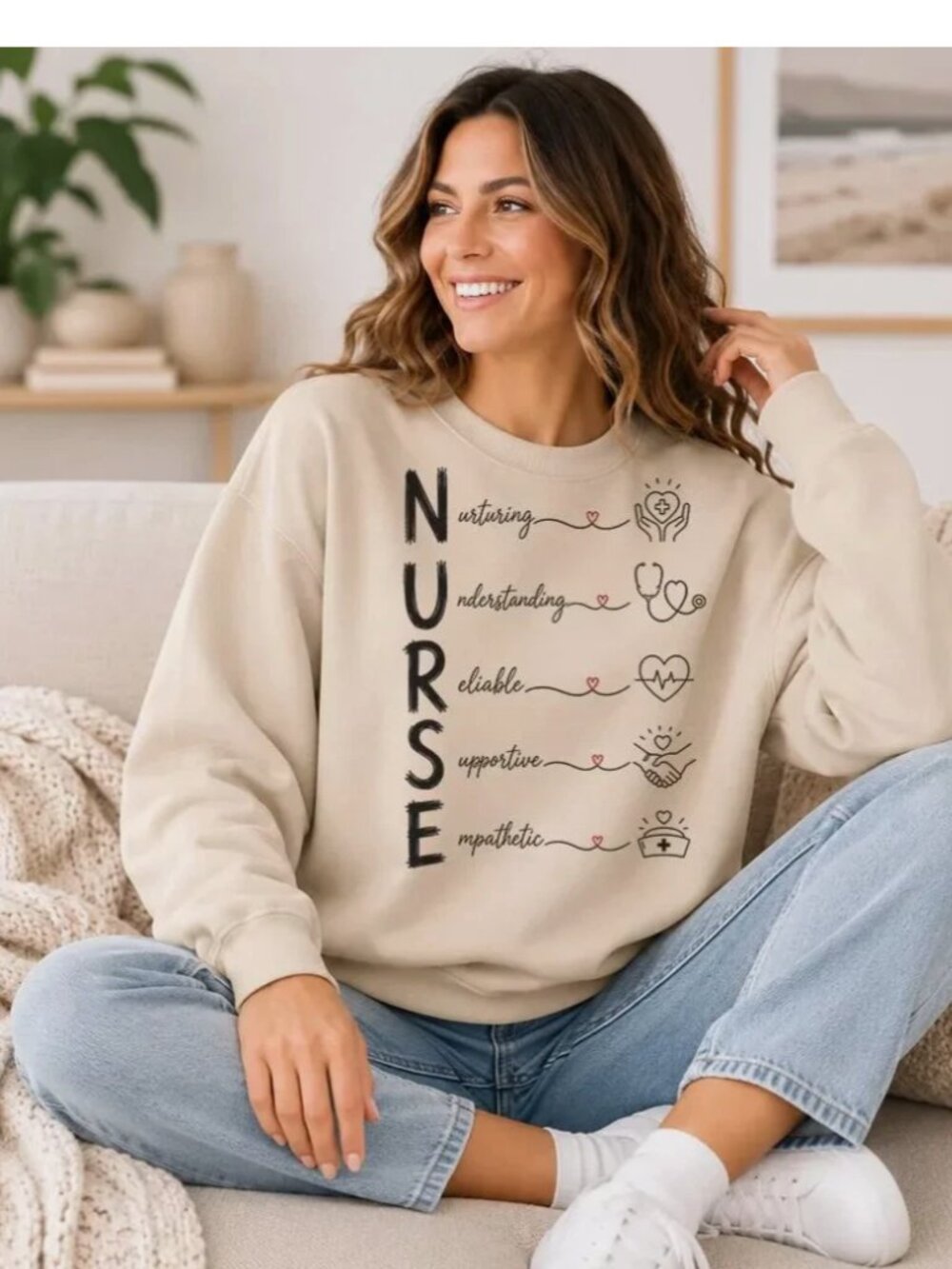 Gildan Nurse Appreciation Sweatshirt Nurse Crewneck Gift Nursing Student RN
